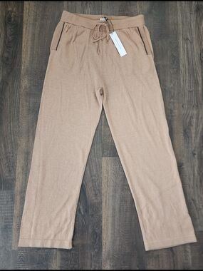 Grayson & Dunn Men's Camel Knit Drawstring Joggers